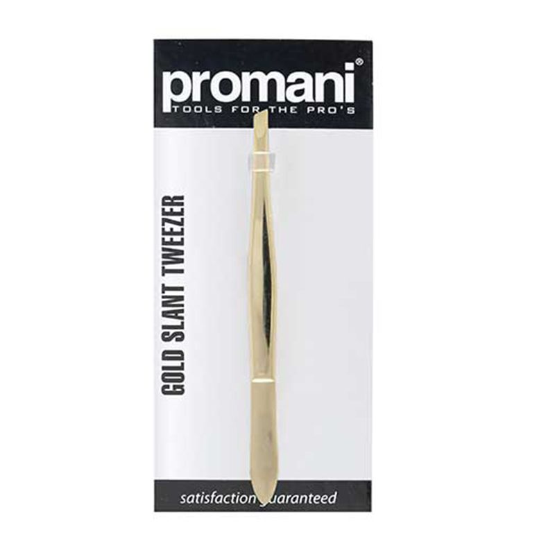  PROMANI GOLD SLANT TWEEZER