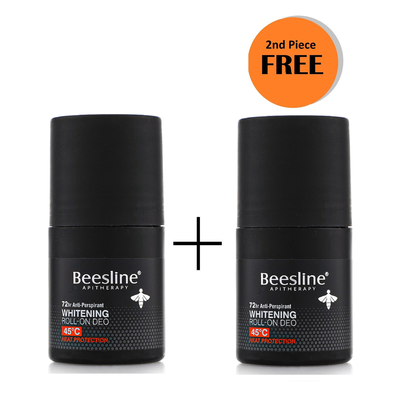BEESLINE WHITENING DEO ROLL ON 50ML -HEAT PROTECTION 1+1 FREE (OFFER