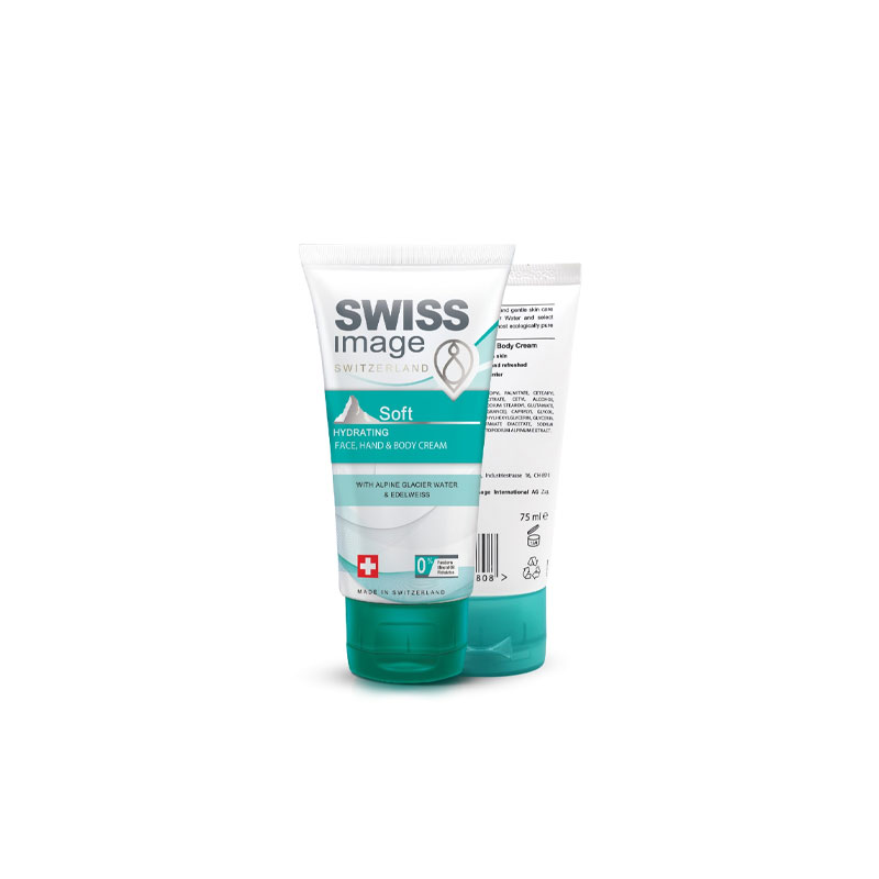  SWISS IMAGE SOFT HYDRATING FACE , HAND & BODY CREAM 75 ML