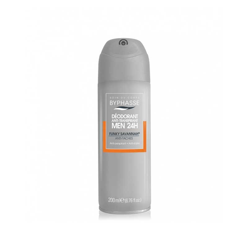 BYPHASSE MEN 24H DESODORANTE ANTI-TRANSPIRANTE FUNKY SAVANNAH (SPRAY) 200ML