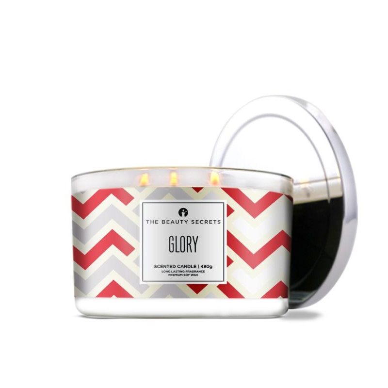 THE BEAUTY SECRETS GLORY SCENTED CANDLE 480G /GLASS