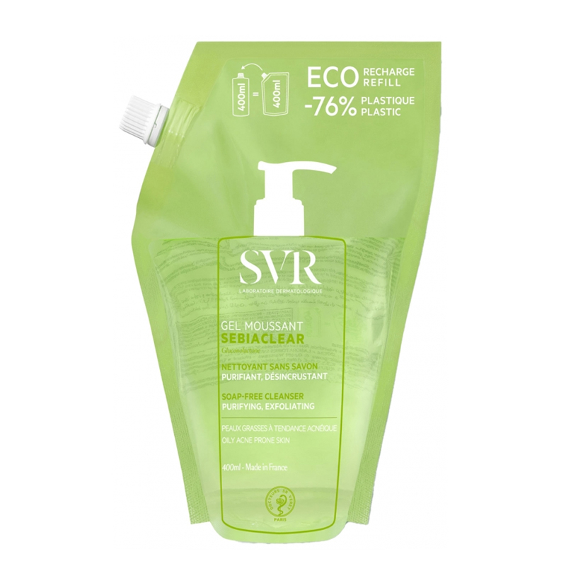 SVR SEBIACLEAR GEL MOUSSANT RECHARGE 400ML