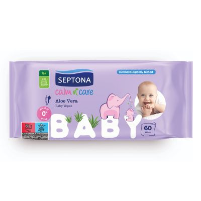 SEPTONA BABY WIPES ALOE VERA 60 PCS