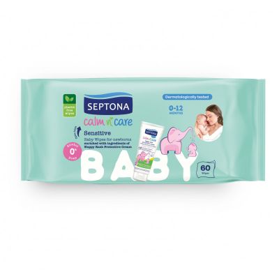 SEPTONA BABY WIPES SENSITIVE  60 PCS