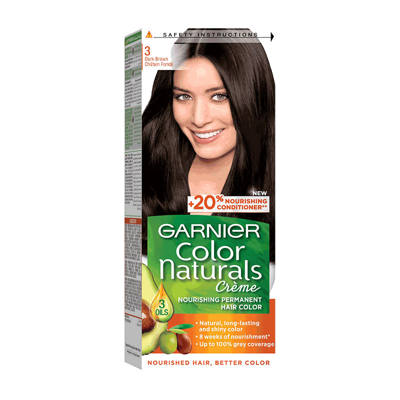 20%@GARNIER COLOR NAT#3 DARK BROWN