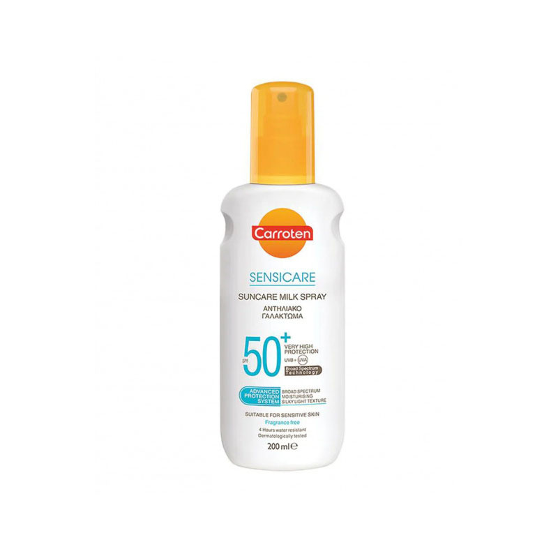 Carroten Sensicare Suncare Milk Spray 200ml - SPF50