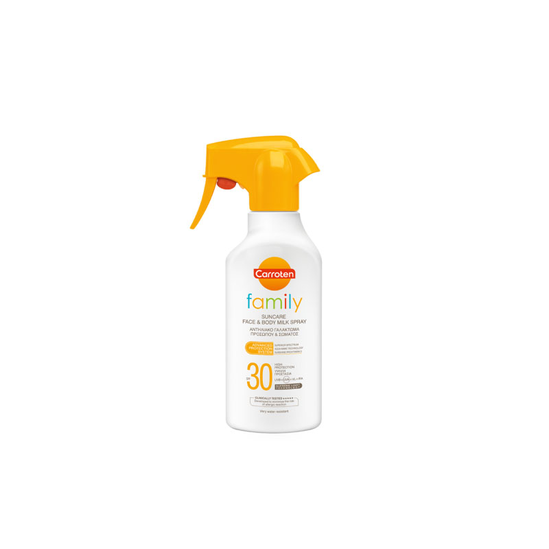 Carroten Family Suncare Face & Body Milk Spray 270ml - SPF30