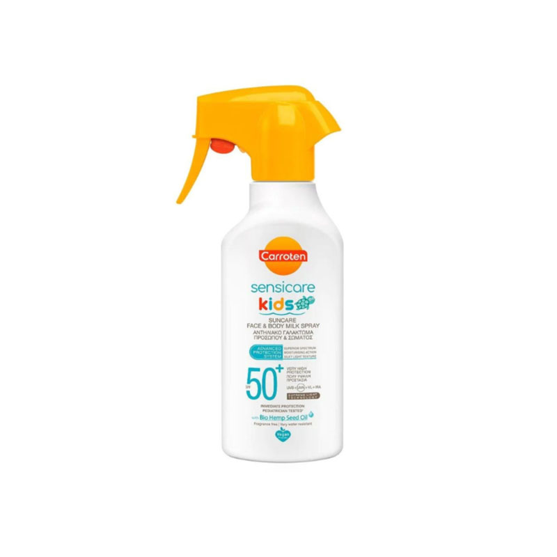 Carroten Sensicare Kids Suncare Face & Body Milk Spray 270ml - SPF50