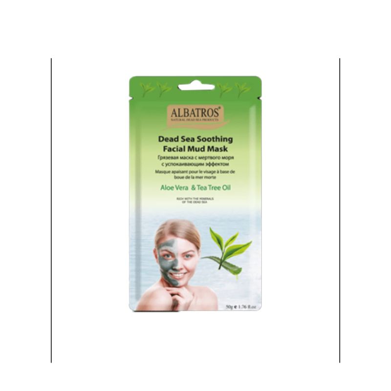 Al Batros Soothing Facial Mud Mask with "Aloe Vera & Tea tree oil