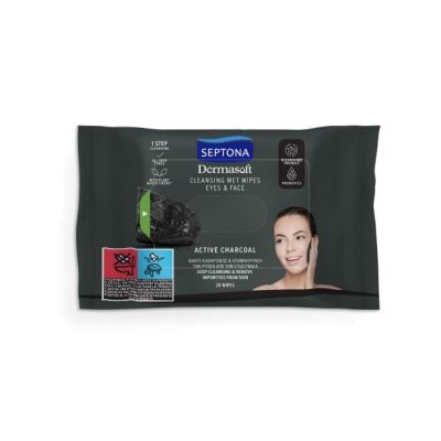 SEPTONA WIPES DAILY CLEAN CHARCOL