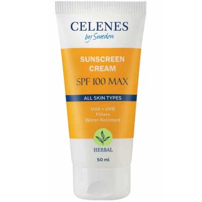 CELENES BY SWEDENHERBAL SUNSCREEN CREAM 100 MAX