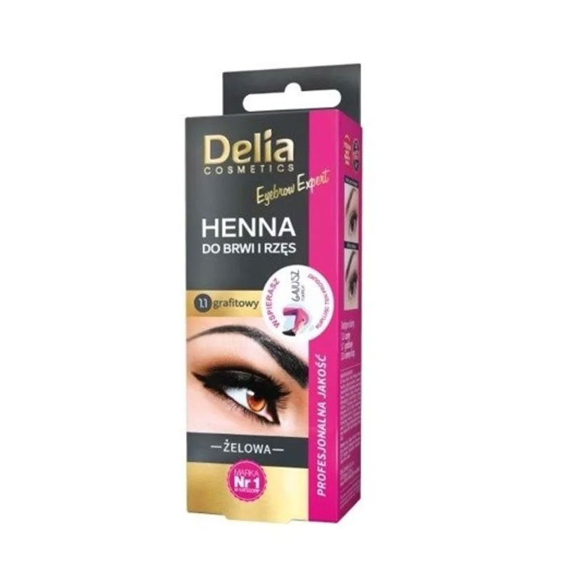 DELIA EYEBROW EXPERT - Eyebrow & Eyelashes Tint - GEL 1.1 Graphite GB