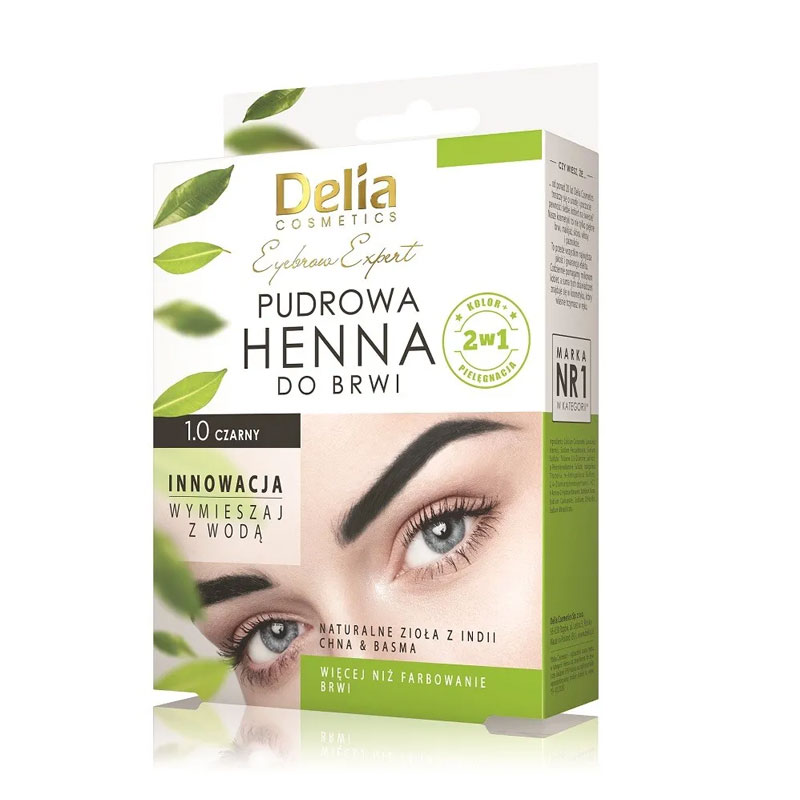 DELIA DC- POWDER EYEBROWTINT 1.0 BLACK 4G k6