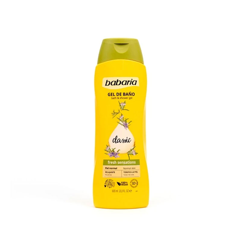 BABARIA TONING BATH AND SHOWER GEL - RESTYLED 600ML