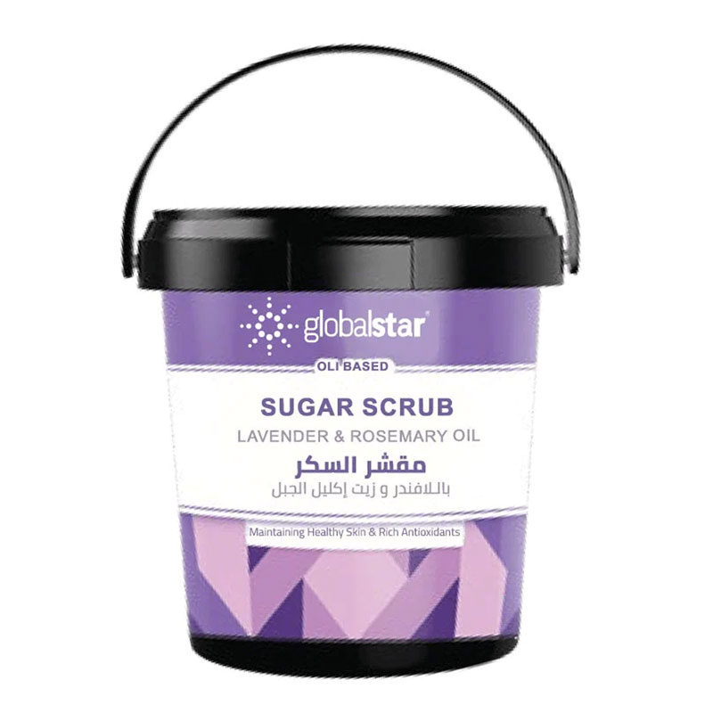 GLOBAL STAR SUGAR SCRUB LAVENDER & ROSEMARY OIL 600G