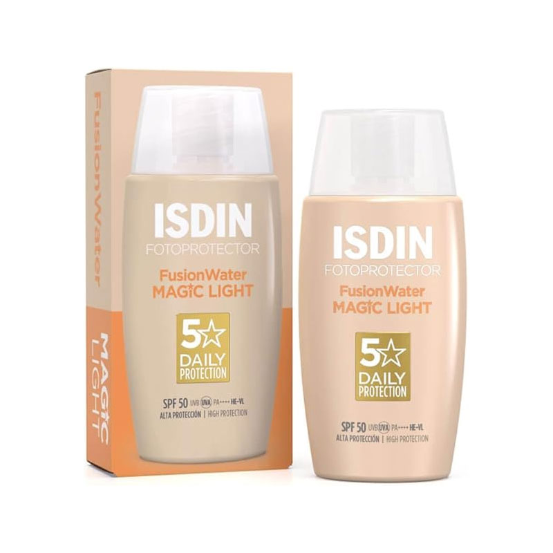 Isdin Fusion Water Light Color 50ml Spf +50  
