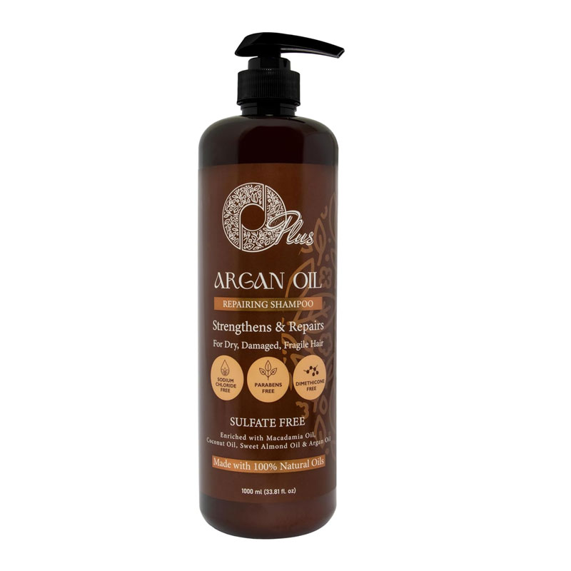 O Plus Argan Oil Hair Shampoo  with Coconut oil with Macadimia Butter  Sulfate free1000 ML
