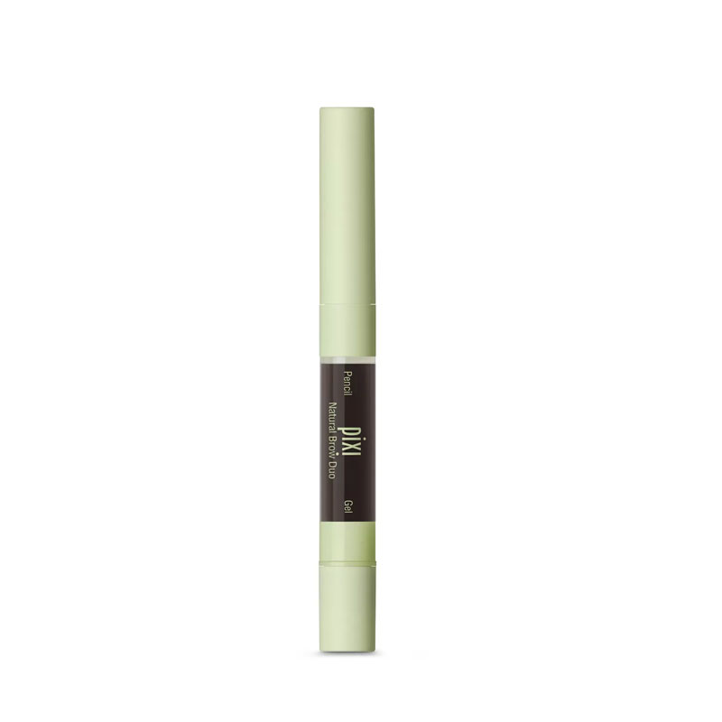 Pixi Beauty, 2-In-1 Natural Brow Duo, Brow Pencil & Gel, 0633 Deep Brunette, 1 Count