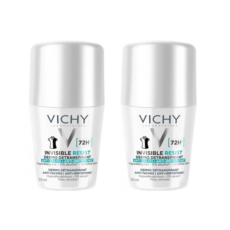 VICHY DEO RO 72H INVISIBLE 50ML EN FR nl @50%OFF on 2nd packck
