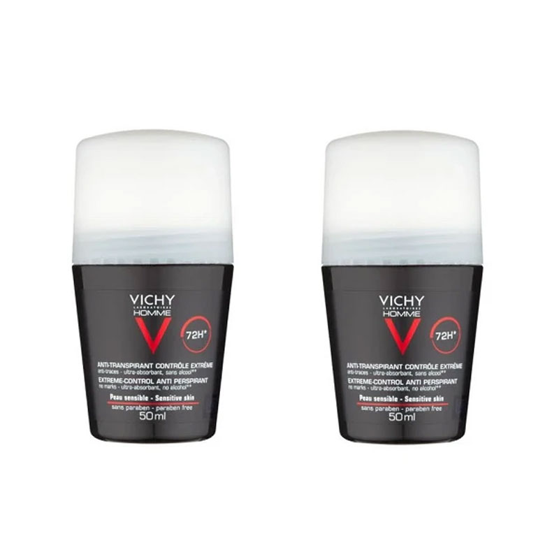 VICHY VHOMME DEO ROLLON 72H AP 50ML MEN L2 @50%OFF on 2nd pack
