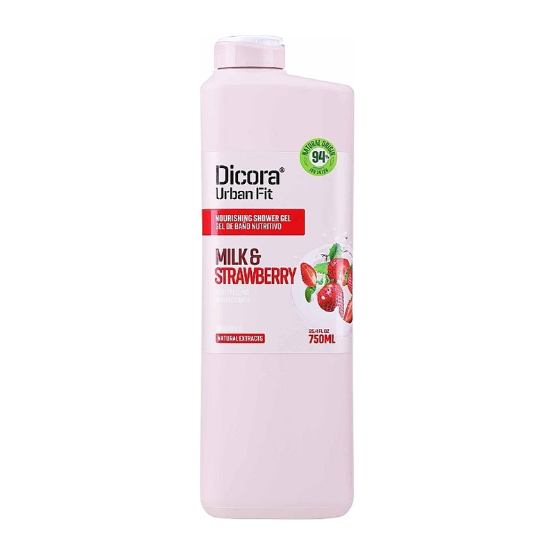 DICORA UF NOURISHING SHOWER GEL VIT BF STRAWBERRT&MILK 750ML