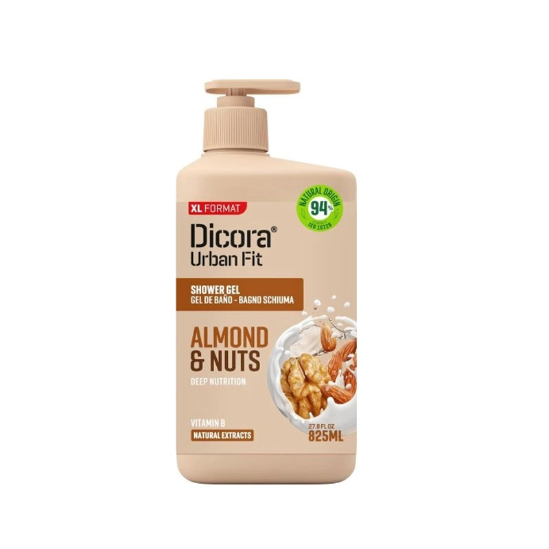 DICORA UF NOURISHING SHOWER GEL VIT B ALMONDS&NUTS 825ML