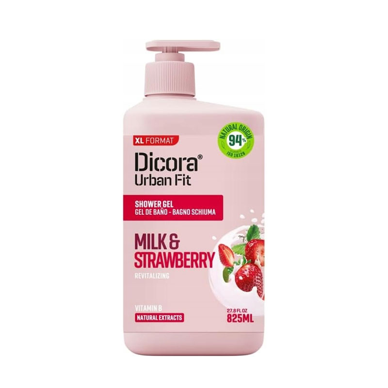DICORA UF NOURISHING SHOWER GEL VIT BF STRAWBERRT&MILK 825ML