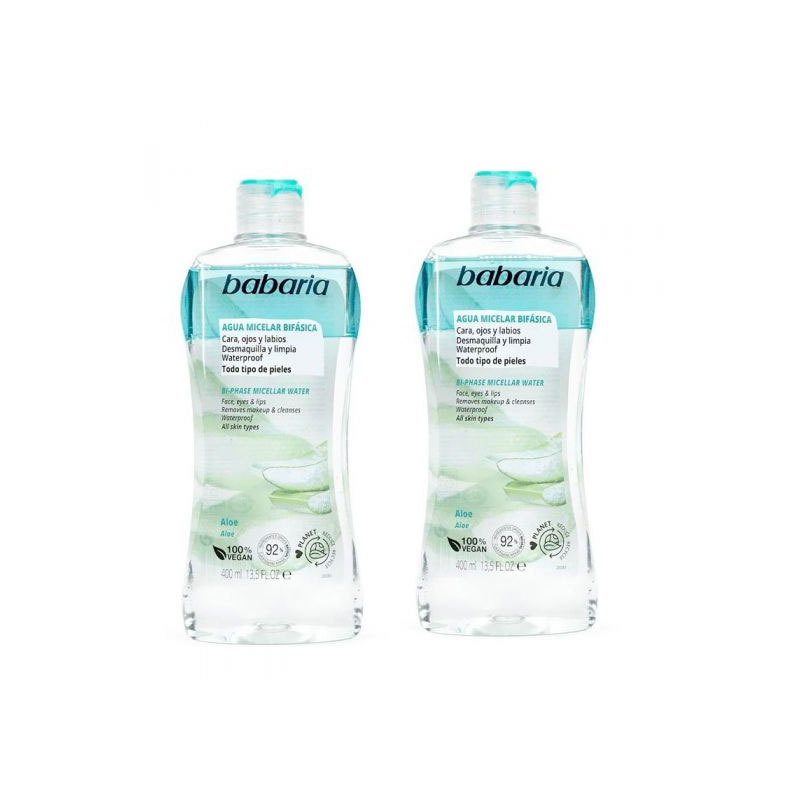 BABARIA MICELLAR WATER ALL TYPES SKIN 400ML *2PCS OFFER