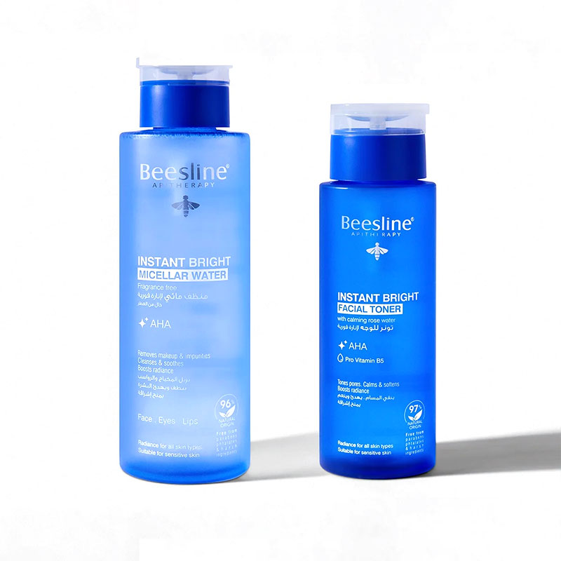 BEESLINE Instant Bright Micellar Water FF + Facial Toner Free 