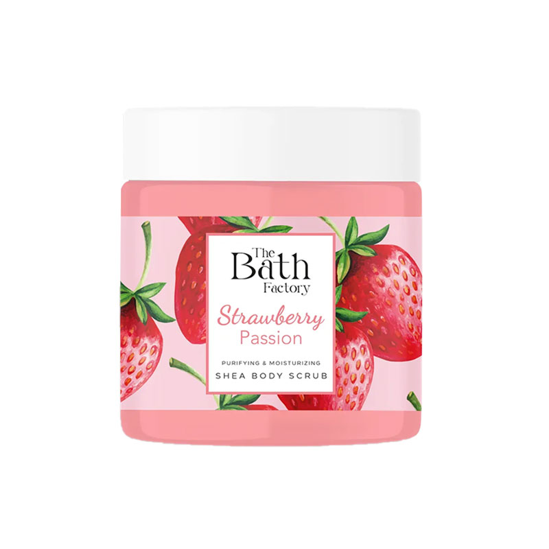 THE BATH FACTORY STRAWBERRY PASSION SHEA BODY SCRUB 300 GR
