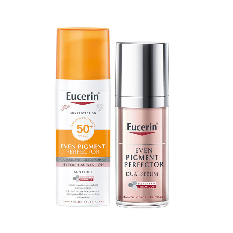 Eucerin Even Pigment Dual serum+ sun piment free offer