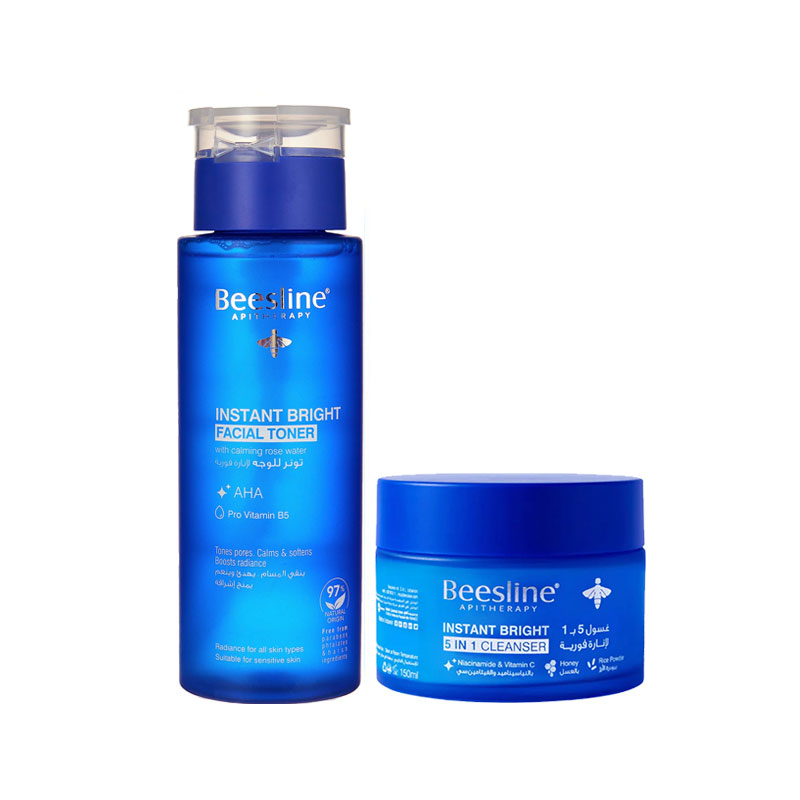 Instant Bright 5 in 1 Cleanser + Instant Bright Facial Toner