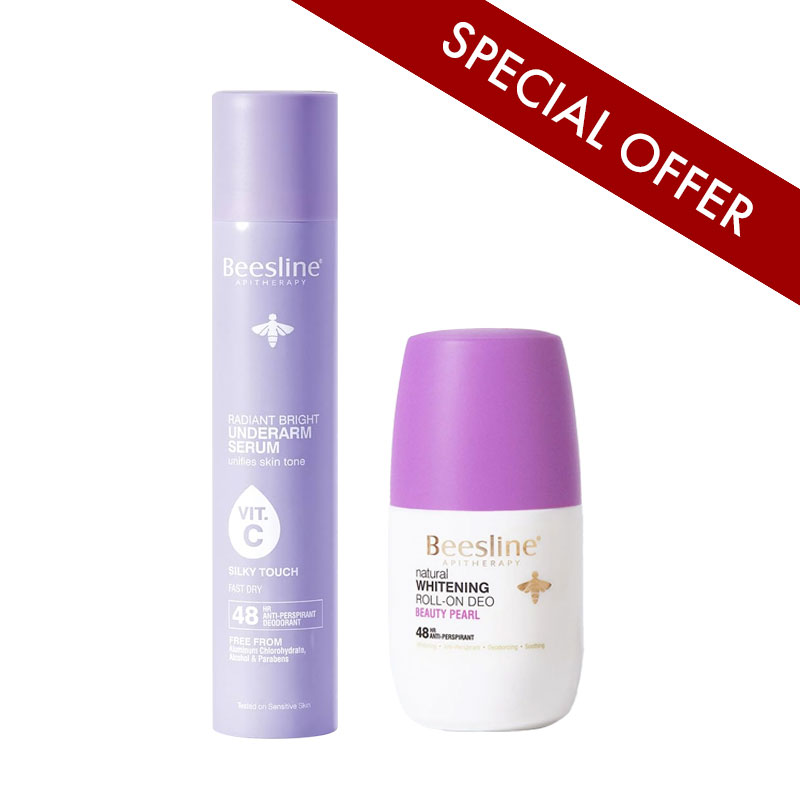 Underarm Serum Silky Spray + Roll On Deo.Beauty Pearl