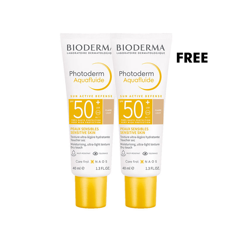 Bioderma Aquafluide teinte light  SPF 50+ duo