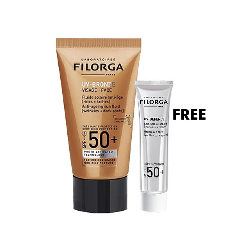 Filorga Uv Bronze + Free uv defense Offer