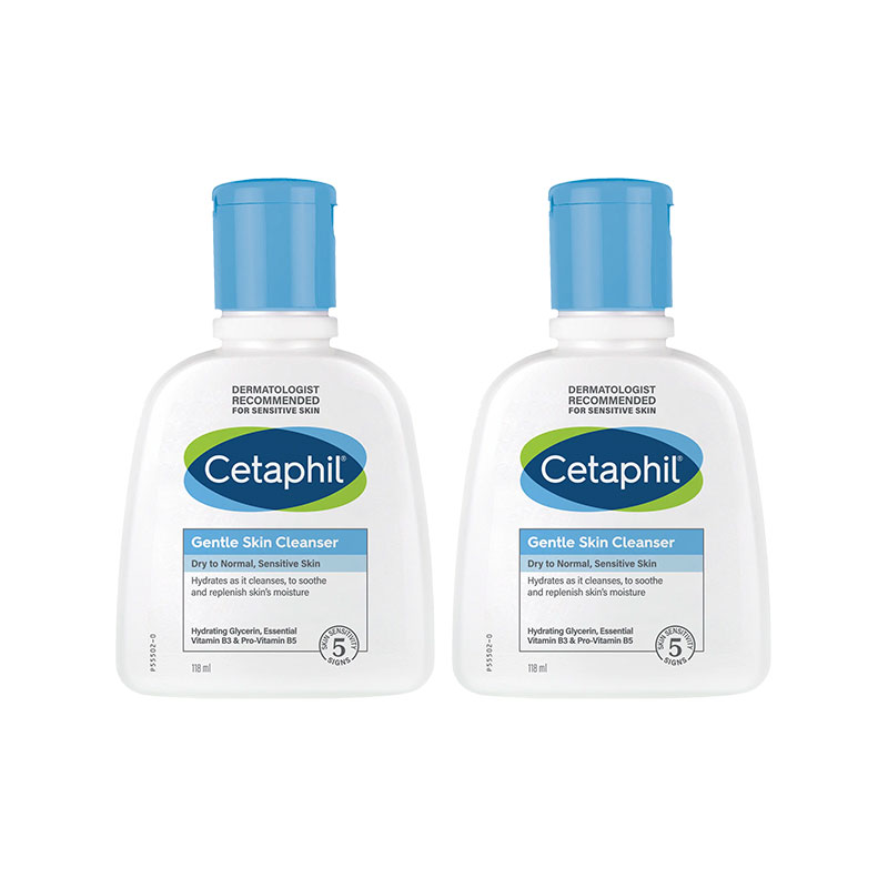 CETAPHIL GENTLE SKIN CLEANSER 118ML DUO